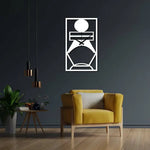 Geometric Metal Wall Clock Design 61