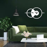 Geometric Metal Wall Clock Design 63