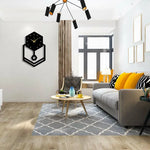 Geometric Metal Wall Clock Design 64