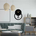 Geometric Metal Wall Clock Design 65