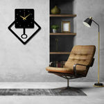 Geometric Metal Wall Clock Design 68