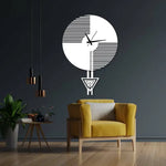 Geometric Metal Wall Clock Design 71