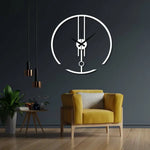 Geometric Metal Wall Clock Design 74