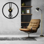 Geometric Metal Wall Clock Design 77