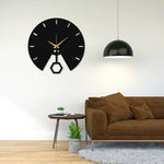 Geometric Metal Wall Clock Design 79