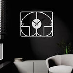 Geometric Metal Wall Clock Design 8