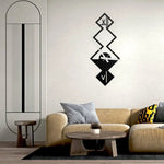 Geometric Metal Wall Clock Design 83