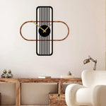 Geometric Metal Wall Clock Design 86