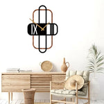 Geometric Metal Wall Clock Design 87