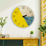 Geometric Round Wooden Wall Clock 15