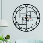 Golden Ratio Metal Wall Clock