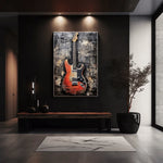 Guitar Framed Canvas Wall Art