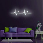 Heart Beat Neon Sign Board