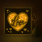 Heart Love Shadow Light Box