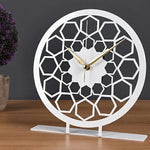 Hexagon Metal Tabletop Clock