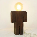 Human Wooden Table Lamp