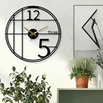 Industrial Metal Wall Clock