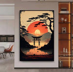 Japanese Landscape  Canvas Wall Art