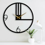 L Shape Metal Wall Clock