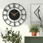 Large Metal Wall Clock