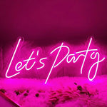 Lets Party LED Neon Sign Board