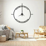 Lines Metal Wall Clock