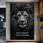 Lion Motivational Canvas Wall Art