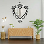 Love Heart Metal Wall Mirror