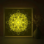 Mandala Pattern Shadow Light Box