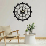 Mechanical Metal Wall Clock