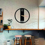 Minimalist Metal Wall Clock Design 2