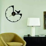 Modern Bird Metal Wall Clock