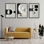 Modern Geometric Wall Frame Set of 3