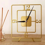 Modern Rectangular Metal Table Clock