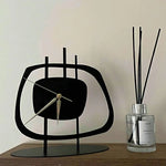 Modern Tabletop Metal Clock