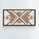 Mosaic Geometric Wooden Wall Hanging Art