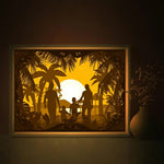 Mothers Fathers Day Gift Shadow Light Box