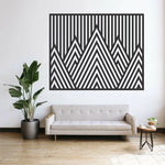 Mountain Geometric Metal Wall Decor