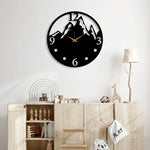 Mountain Metal Wall Clock