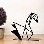 Origami Swan Metal Tabletop Decor