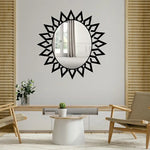 Oval Metal Wall Mirror 1