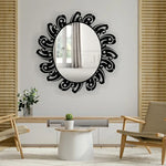 Oval Metal Wall Mirror 2