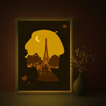 Paris Romantic Shadow Light Box