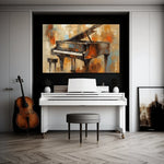 Piano Abstract Canvas Wall Art