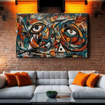 Picasso Style Abstract Canvas Wall Art