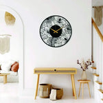 Poppy Flower Metal Wall Clock