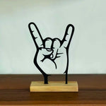 Rock Metal Shelf Decor