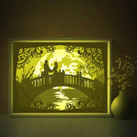 Romantic Love Moon Shadow Light Box