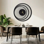 Rose Design Metal Wall Clock