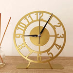 Round Design Metal Table Clock